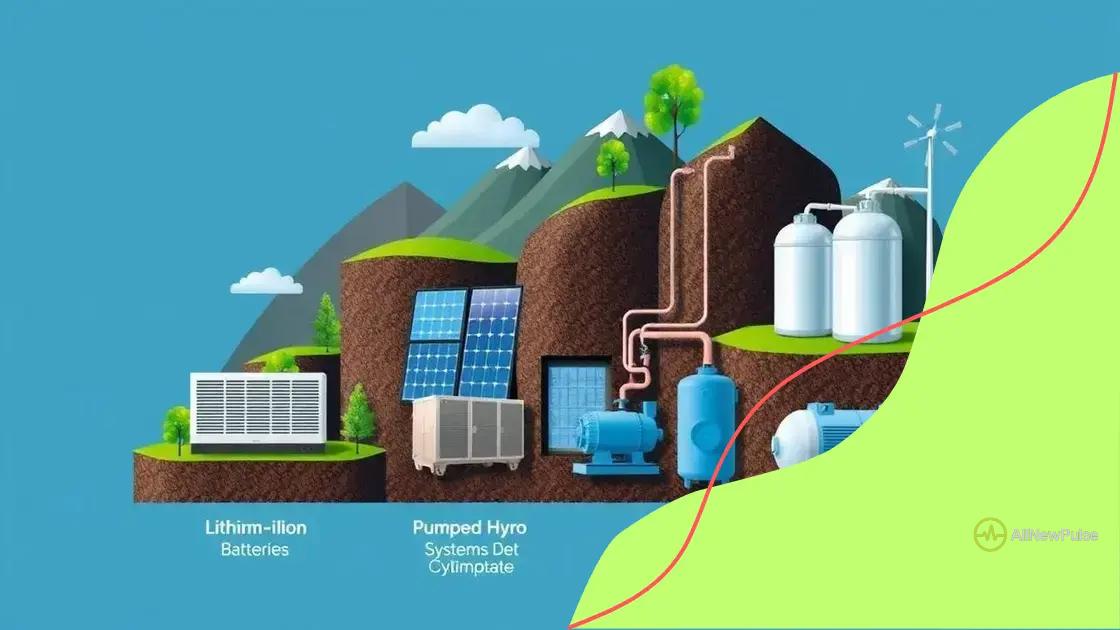 Impact of energy storage solutions