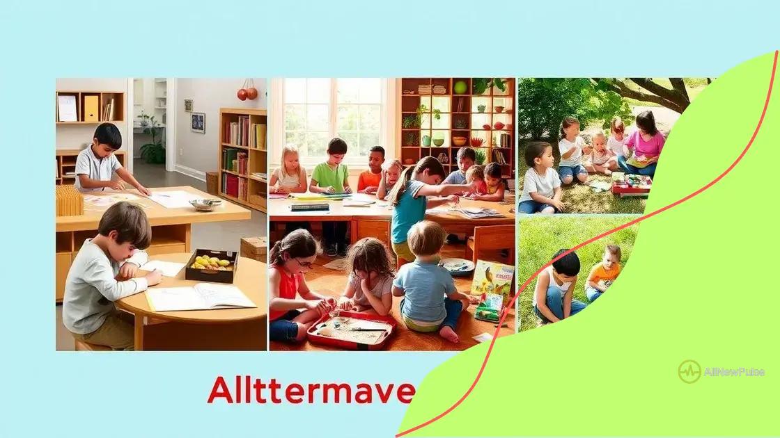 Popular alternative education methods