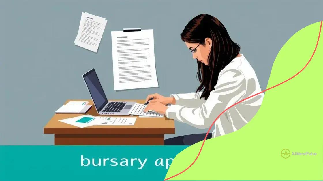 How to apply for bursary opportunities