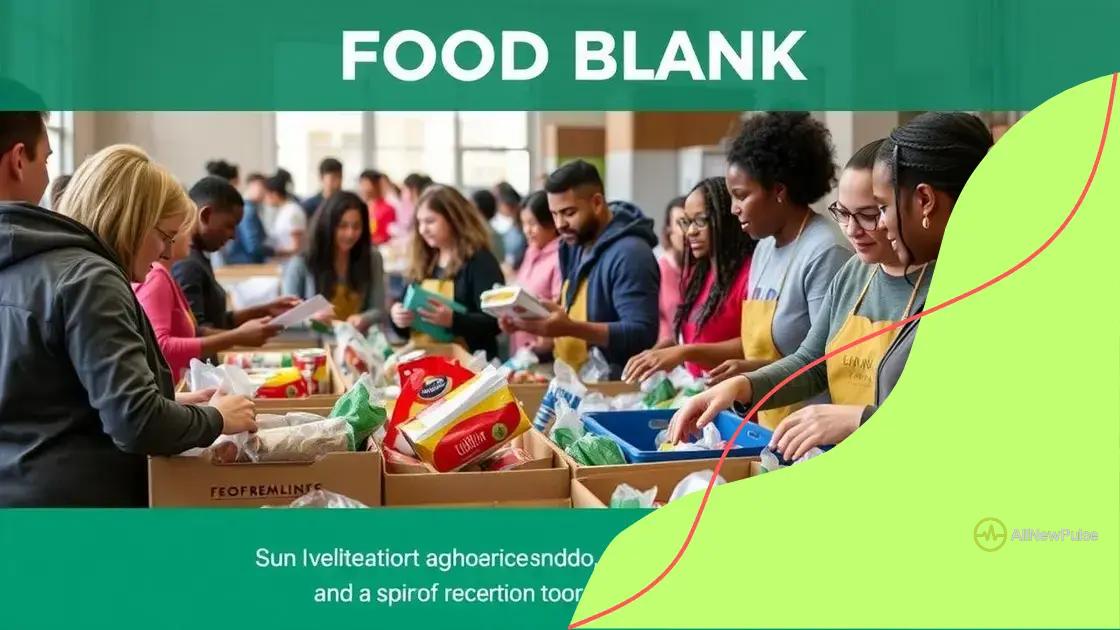 Ways to contribute to food banks