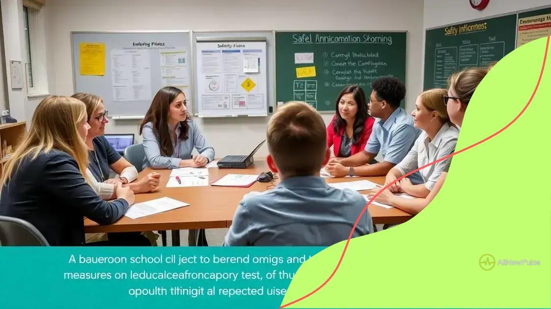 How to implement safety measures in schools